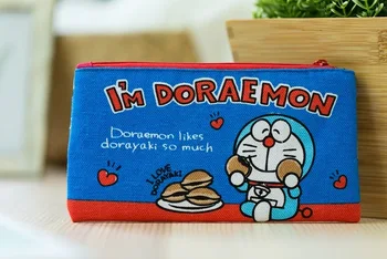 IVYYE Doraemon Nasmeh Moda Anime Kozmetične Vrečke Platno Risanka, Denarnice za Kovance, Kartice Tipko Vrečke Fant Dekle Darila Nova