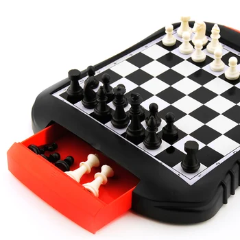 Prenosne Magnetne Preostalih Šahovske Figure, Potovanje, Plastična Šah Odbor Nastavite Z Kosov Igre Pribor Otroci Zabava Darilo