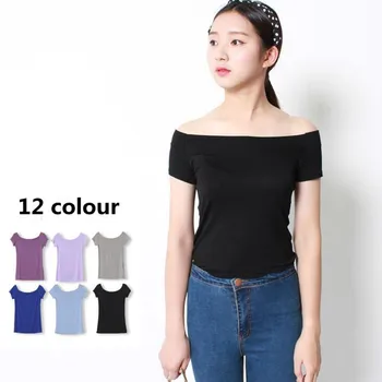 Korejski slog seksi poševnica vratu črna majica s kratkimi rokavi ženske vrhovi poletje bombaža, kratek rokav vrhovi Dekle majica s kratkimi rokavi,plus velikost majice 4XL 5XL 6XL