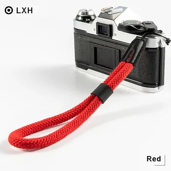 LXH Nov slog Bombaž Fotoaparat pašček za Zapestje Strani Prijem Trak za Fujifilm Canon, Nikon, Sony Polaroid Pentax Panasonic Fotoaparat Pašček