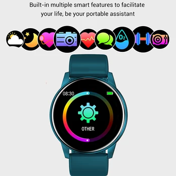 LIGE Bluetooth Lady Pametno Gledati Moški Modni Ženske Srčnega utripa Fitnes Tracker Smartwatch APP Podpora Za Android IOS+BOX