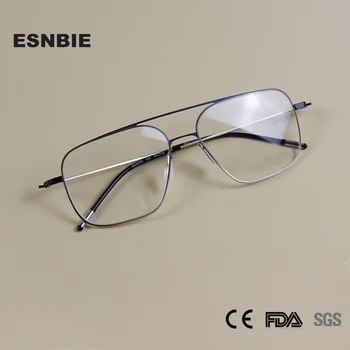 Ultralahkih Zlitine Okvir Očal Moških Kvadratnih Kratkovidnost Optični Recept Očala Okvir Za Moški Pilotni Korejski Očal Okvir