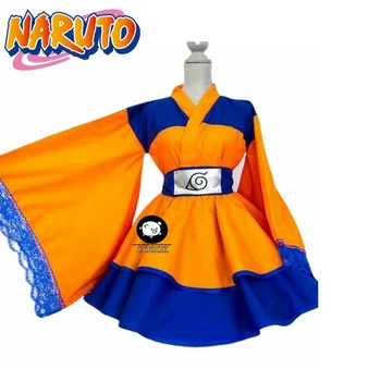 5 Slog Naruto: Shippuden Kostume NARUTO, Naruto Uzumaki Lolita Krila Lolita Kimono Obleko Anime Cosplay Ženske Stranka Enotna