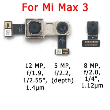 Original Spredaj Zadaj Kamero Nazaj Za Xiaomi Mi Max 3 Max3 Glavni Sooča Čelnega Selfie Modula Kamere Flex Zamenjava Rezervnih Delov