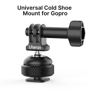 Ulanzi GP-6 Univerzalno Hladno Čevelj Mount Znanja 360 Nastavljiv Ballhead Adapter Z 1/4 Vijak Za GoPro 9 8 7 Max dodatno Opremo Fotoaparata