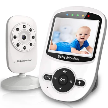 Video Baby Monitor s Kamero in Zvok - Auto Night Vision,dvosmerni Pogovor, Temperatura Zaslonom, ECO Način, Lullabies, 960ft Obseg