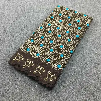 2019 švicarski voile čipke bombažne tkanine, Kava Turkizno za poroko&party Novo vezenje design afriki suhe tkanine, čipke za dekle