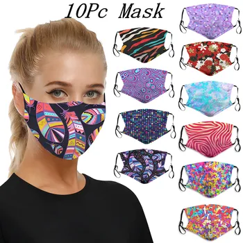 10 kos Usta Maske Unisex za Dustproof Masko Stroj Držalo, Masko za zaščito pred soncem Poleti tanek Obraz Kritje Maske za enkratno uporabo masko