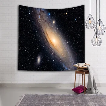 Zvezdno Nebo Noč tapiserija steni visi plaži Krog Galaxy Tapiserije tkanine Dekor Odejo Joga tapiserija 130x150cm
