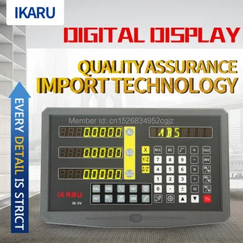 IRKARU DRO skupaj dro komplet 3 osi digitalno odčitavanje zaslon IK-3V z FTN5 3 kos 5u merilne letve/dajalnik/senzor 2