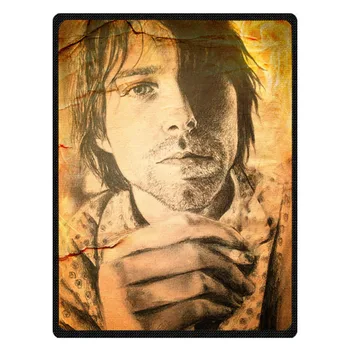 Kurt Cobain Prilagojeno Oblikovanje Edinstvene Flis Odeja Zunanji/ Notranji Odejo Koralni Flanela Odejo Potovalne Odeje