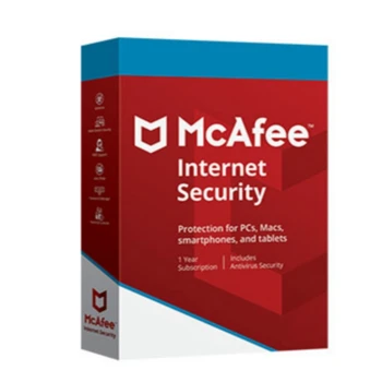 McAfee Internet Security - 1-Leta / 1-Naprave / 1Day Dostava / trgovina na Drobno Ključ | Pooblaščenega Prodajalca / Večjezično / Global Activat