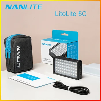 Nanlite LitoLite 5C Žep Svetlobe RGB LED Fill light Prenosni Magentic Zunanji Video Fotografijo Fotografija Razsvetljavo