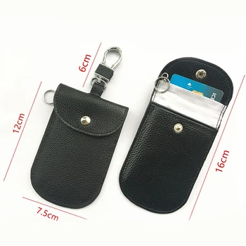 PU Faraday Tipke RFID Signal Blocker Primeru Anti Theft Vrečke za Vstop brez ključa Avto Ključ Fob Protector za Zaščito Zasebnosti Novo BAG1070