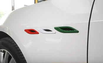 Chrome ABS Strani Krilo Pretok Zraka Marker Fender Vnos Vent Kritje Trim Fit Za Maserati Ghibli Quattroporte dodatki Avto-Styling