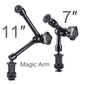 Metal Magic Arm Super Posnetek Rakovice Objemka Izražanju Holding Roke za Flash LCD Monitor LED Video Luč SLR Fotoaparata DSLR Opremo