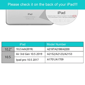 Za iPad 10.2 7. Generacije Primeru, če Imetnik Svinčnik za iPad 2019 10.2 Slim Krat Stojalo Silikonski Funda A2200 A2198 A2232 +Film