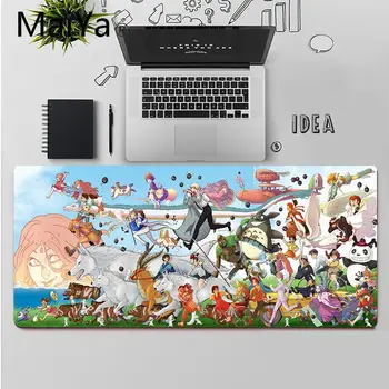 Maiya Vrh Kakovosti Studio Ghibli Totoro Zaklepanje Rob Mouse Pad Igre Velike Miško, Tipke Tipkovnice Mat