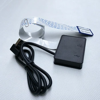 Nov USB Prilagodljiv Podaljšek Podaljšek Adapter Pretvornik SD Ženski SDHC Card Reader za MP3, GPS, Mobilni Telefon, 54/70 CM