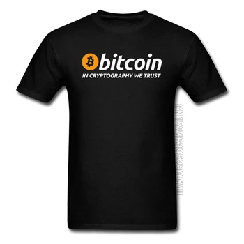 Bitcoin V Kriptografija Zaupamo O-Neck Majica S Kratkimi Rokavi Moški Denarne Valute Kapitala Sliko Po Meri Vrhovi Tshirt Black Svoboden Očeta Dan