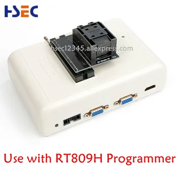 Zlato Plating BGA64 adapter za RT809H Programer univerzalno RT-BGA64-1 1,0 mm RT-BGA64-02 Stojalo 11*13mm programador EMMC adapter