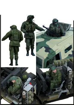 [tuskmodel] 1 35 obsega smolo model komplet JMP - 2 Tiger Sodobnih ruskih Vojakov