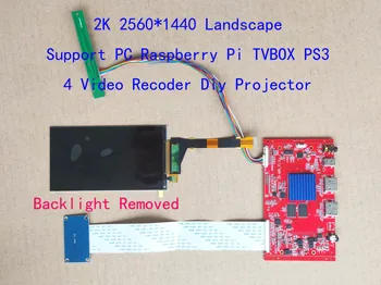 5.5 6 Inch 2K HDMI IPS LCD Kit 2560*1440 LS055R1SX04 LSMIPI ZA HDMI Za Projektor DIY 2K Landsacpe Podporo PS3 4 TVBOX PC