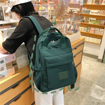 Nov slog nahrbtnik ženske prenosni večnamenski nahrbtnik barva dame torba moda kampusu šole vreča za nahrbtnik