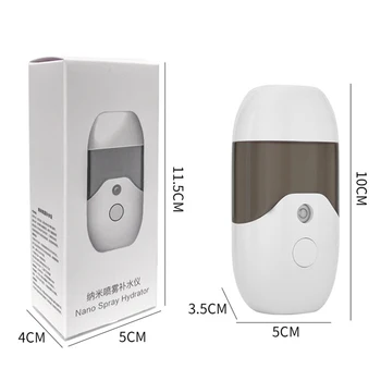 50 ml Mini Električni Obraza Parnik Nano Mist Spray za Obraz za Nego Kože Polnjenje prek kabla USB Prenosni Samodejno Alkohola Razpršilnik Razpršilo