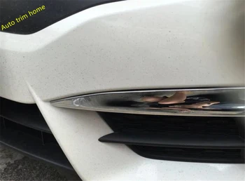Sprednji Odbijač za Meglo Luči Obrvi + Obroč Pribor Pokrov Trim Fit Za Honda Civic 2016 2017 2018 ABS Chrome Zunanjost
