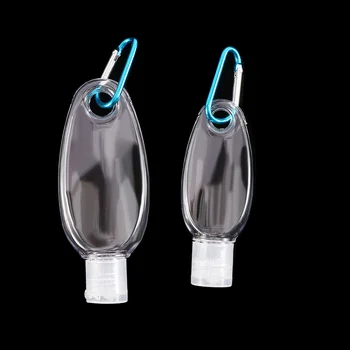 5 Kos 30/60ml Transparentne Prenosne Prazno Hand Sanitizer Steklenice s Kavljem Povratne Steklenice Kozmetični Posoda Za Milo