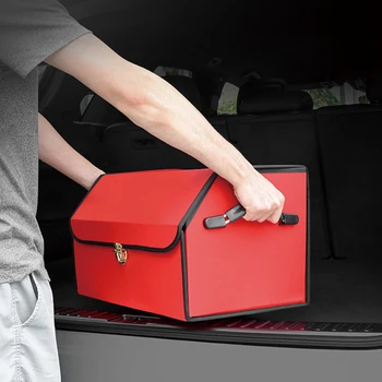 Avto Styling Zadaj Prtljažnik Škatla za Shranjevanje Multi-funkcijo Foldin vrata prtljažnika Škatla za Shranjevanje Za Tesla Model 3 X-E Notranja Oprema