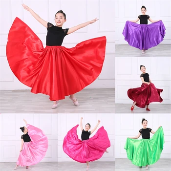 Dekleta Flamenco Krila Španski Obleko Ples Zbor Delovanje Konkurence Praksi Gypsy Krilo Ženska Otroci Bigdance Kostumi