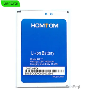 Original Za HOMTOM HT17 Baterijo 3000mAh Back-up Baterija za HOMTOM HT17 Pro Baterije Pametni telefon