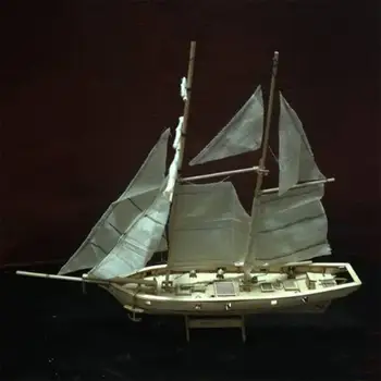 1:100 Obsega Montaža Lesenih Jadrnico DIY Ladje Model Komplet za Dekoracijo Doma Čoln Otroci Igrače Darilo Sestavljeni Leseni Kit