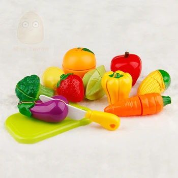 12PCS Cut Zelenjave, Igrače, Hrano, Miniaturni Plastično Sadje Igrače Kuhinjske Za Otroke Pretvarjamo, Igrajo Komplet Kuhinja