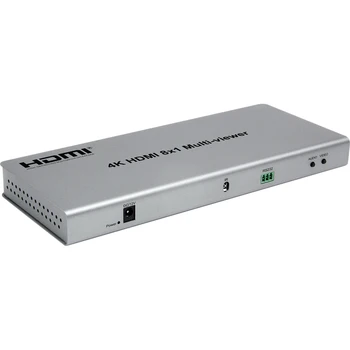 4K HDMI 8x1 Quad Multi-pregledovalnik Preklopnik 8 V 1 Iz Brezšivne Stikalo Multi 4x1 Viewer PIP Sliko Zaslonu Delilnika Video Converter
