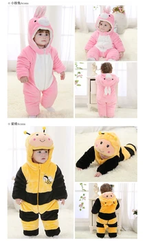 Otroška oblačila novorojenih živali jumpsuit baby romper dekle, fant kostum za otroka srčkan žaba zajec panda pustni kostum cosplay