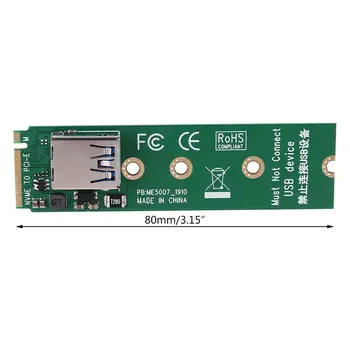 NVME M. 2 M-Ključ za PCI-E X1 Riser PCI Express Kartica PCIE Priključek za dvižni vod 30 cm USB3.0 Extender PCIE Adapterja