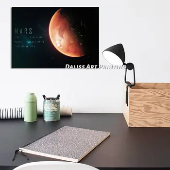 Platno kozmos MARS Slike Doma Dekoracijo Slike Plakat HD Natisne Wall Art Modular Dnevna Soba Uokvirjena