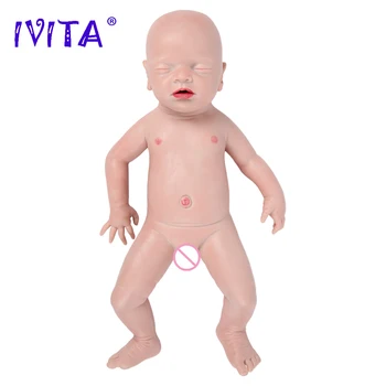 IVITA WG1514 46 cm 2972g Visoko Kakovostnega Silikona Novorojenčka Lutke za Celotno Telo, Silikonski Prerojeni Baby Doll Božični Igrače za Otroke