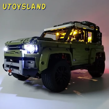 USB Pogon LED Luči Gradnik, Prirejena za Vgradnjo Igrača Za Tehnika Land Rover Defender 42110 (LED Vključeni Le, Št Kit) - Osnovna