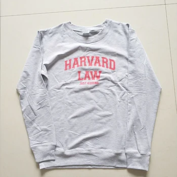 Harvard Law Samo Hecam Pismo Tiskanja Ženske Long Sleeve Majica Študentov Puloverju Hoodie Priložnostne Roza Crewneck Ženske Oblačila