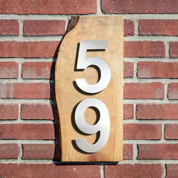 15 cm Hišna Številka Znak #0-9 Huisnummer Prostem Srebrno 6 cm.Vrata Številke Ploščo Domači Naslov Signalizacije Numeros Casa Zunanjost Velika