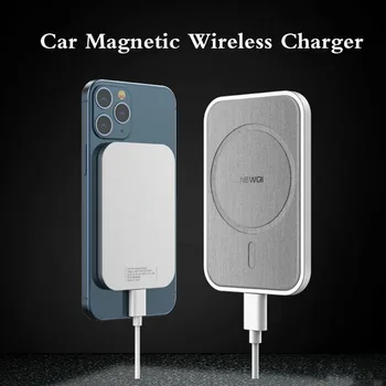 Za Magsafe iPhone 12Pro Max mini 15W Magnetni Polnilnik Avto Nosilec HaloLock Brezžični Hitro polnjenje Magnet Držalo za Telefon Novi Model