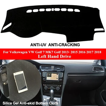 Avto nadzorna plošča Pokrov Silikonski Non-Slip Dash Mat Preprogo ANti-UV Za Volkswagen VW Golf 7 MK7 Golf 2013- 2016 2017 2018