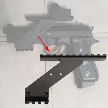 Pištolo Področje uporabe Mount s Taktično Weaver Picatinny Zgornji Spodnji Železniški 20 mm, Ustreza Glock za Rdečo Piko Laser Pogled 2-0052