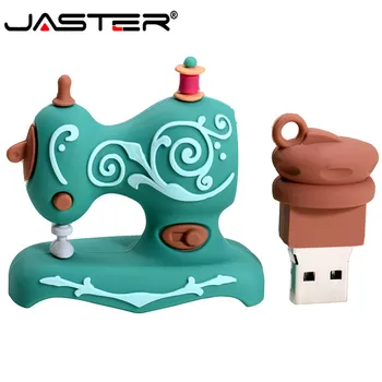 JASTER 2019 nova USB 2.0 risanka šivalni stroj model usb flash disk 4GB 8GB 16GB 32GB 64GB 128GB pendrive U disk Božično darilo