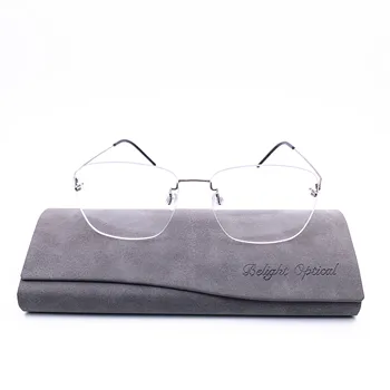 Belight Opitcal Danska Brezvijačno Rimless Moških Kvadratnih Optični Okvir Recept Spektakel Okvir Očal Je Pregleden Očala