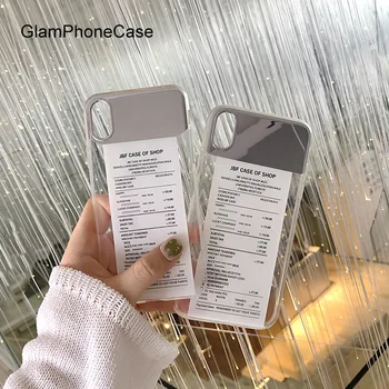 GlamPhoneCase Bill Ogledalo Primeru Telefon Za iPhone X XS Max XR Mehki Silikonski Pokrovček Za iPhone 7 8 6 6s Plus Primeru